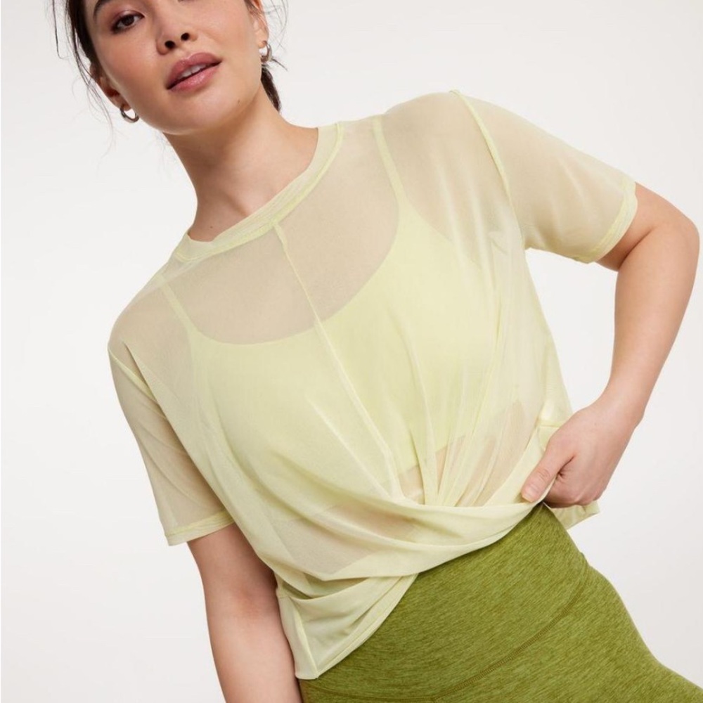 Sheer Yellow/Green Calia Top